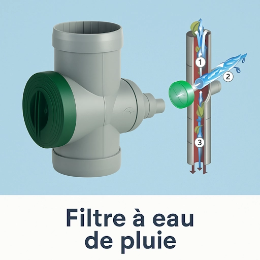 Filtre pour citerne eau de pluie montrant comment il réduit la fréquence de nettoyage et les coûts liés au tarif nettoyage citerne eau de pluie.