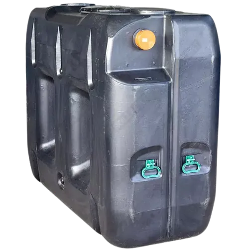 Citerne à eau de pluie enterrée rectangulaire de 2000 litres en PE, stable et résistante, pour usage domestique ou jardin