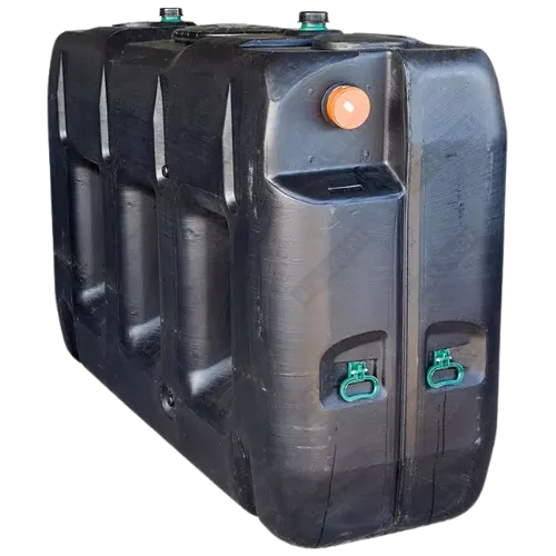 Citerne à eau de pluie enterrée rectangulaire de 3000 litres en plastique PE, grand volume et format compact pour usage domestique