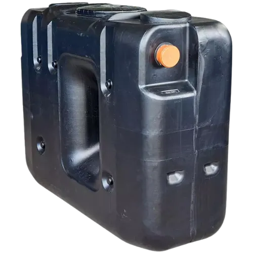 Citerne eau de pluie à enterrer rectangulaire 1500 litres en plastique PE, étroite et facile à poser sans grue.