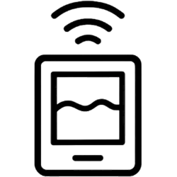 Icône de jauge numérique sans fil pour citerne eau de pluie enterrée avec signal de niveau