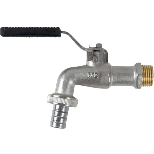 Robinet pour citerne eau de pluie résistant au gel 1/2″ avec poignée noire, température jusqu’à -15 °C