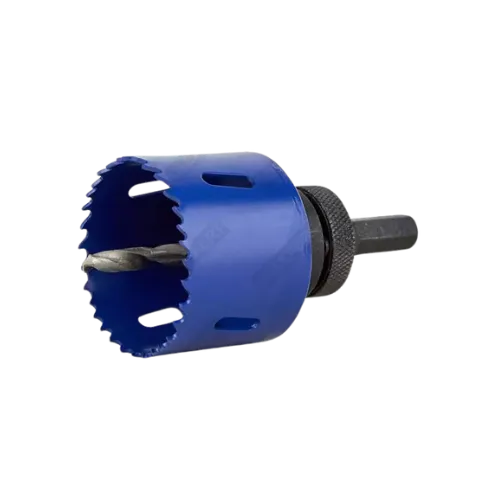 Scie-cloche 48 mm pour percer une citerne en polyéthylène, parfaite pour installer une bride en laiton 1″